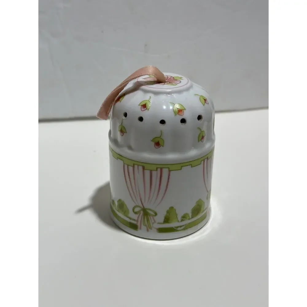 Ceramic Fragrance Pomander‎ Ben Rickert Garden Gazebo Floral Vintage Potpourri